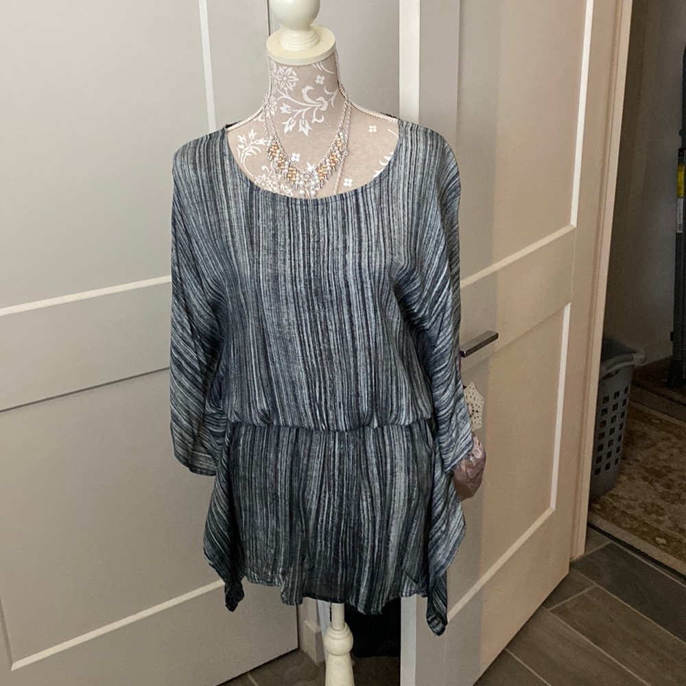 This is a stripe top that to can be worn as a top or a dress.